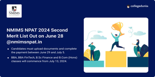 NPAT 2024 Second Merit List Out @nmimsnpat.in, Document Verification and Payment Starts on June 29